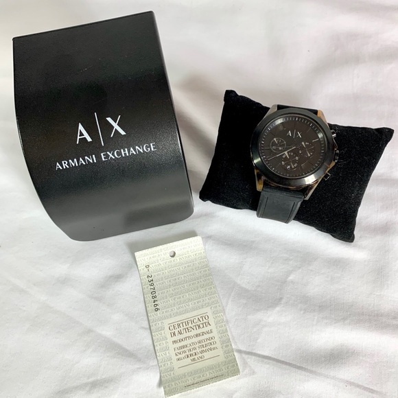 Armani Exchange Homme Ax2610 Black Silicone Watch - Picture 4 of 10